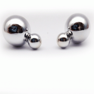 Oorbellen Dot Zilver